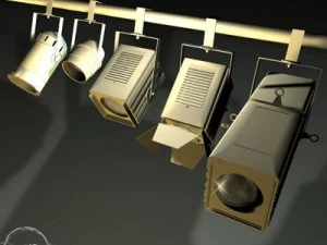 stage lights   set 3D Model