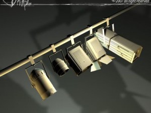 stage lights   set 3Dモデル