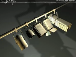 stage lights   set 3D Model
