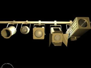 stage lights   set 3D Model