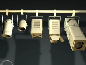 stage lights   set 3D Model