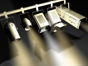 stage lights   set 3D Model