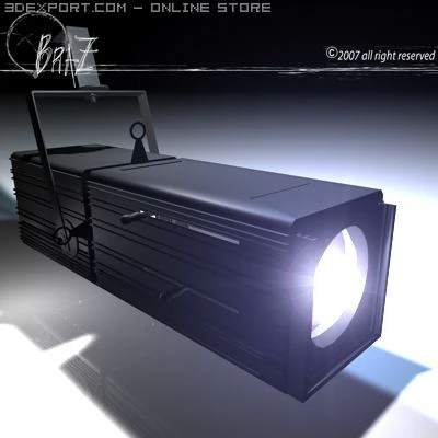 stage light profile 3D Model .c4d .max .obj .3ds .fbx .stl .blend