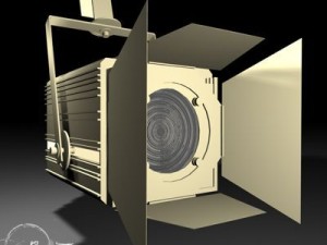 stage light   fresnel Model 3D