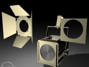 stage light   fresnel Model 3D