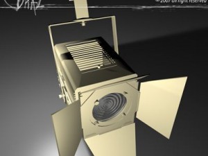 stage light   fresnel Model 3D
