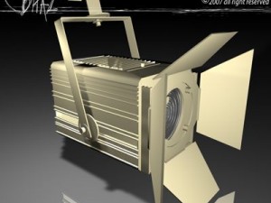 stage light   fresnel Model 3D