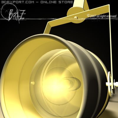 stage light_5 3D-Modell .c4d .max .obj .3ds .fbx .stl .blend 