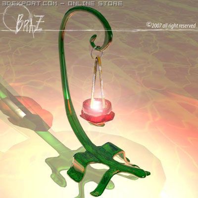 lizard candle 3D-Modell .c4d .max .obj .3ds .fbx .stl .blend 