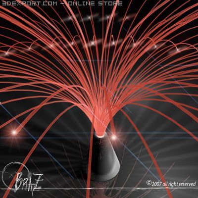 fiber optics 3D 模型 .c4d .max .obj .3ds .fbx .stl .blend 