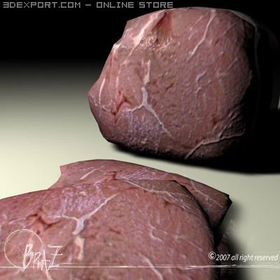 meat 3D Model .c4d .max .obj .3ds .fbx .stl .blend