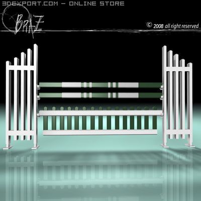 white green jump 3D Модель .c4d .max .obj .3ds .fbx .stl .blend 