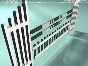 white green jump 3D Модель