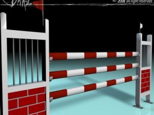 white red jump 3D Model
