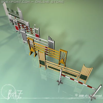 wood jumps 3D Model .c4d .max .obj .3ds .fbx .stl .blend 