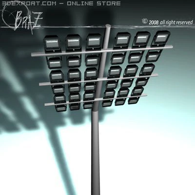arena lights 3D Model .c4d .max .obj .3ds .fbx .stl .blend 