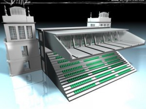 arenas tribune 3D Model