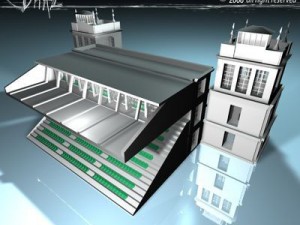 arenas tribune 3D Model