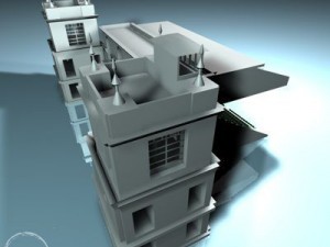 arenas tribune 3D Model