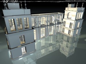 arenas tribune 3D Model
