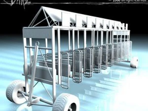 cavalos come&ccedil;am gaiolas Modelo 3D