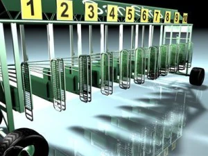 cavalos come&ccedil;am gaiolas Modelo 3D