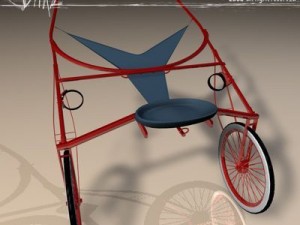 racing sulky Modelo 3D