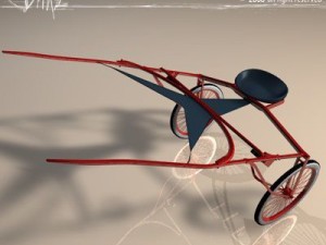 racing sulky Modelo 3D