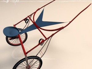 racing sulky Modelo 3D
