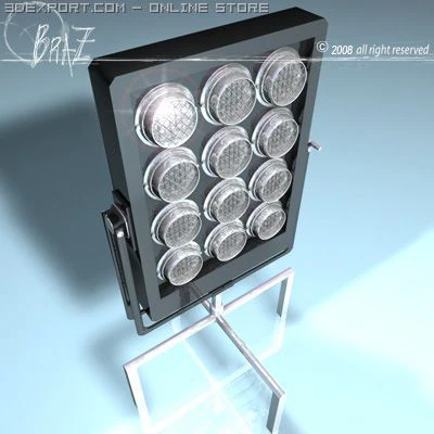 stage light par 12x650 3D Model .c4d .max .obj .3ds .fbx .stl .blend