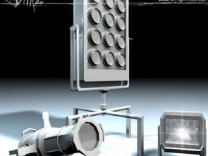 set lampu panggung 2 Model 3D