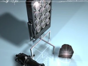 set lampu panggung 2 Model 3D