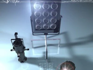 set lampu panggung 2 Model 3D