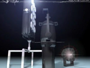 set lampu panggung 2 Model 3D