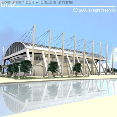hockey stadium Modelo 3D .c4d .max .obj .3ds .fbx .stl .blend 