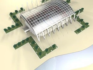 hockey stadium 3D Model