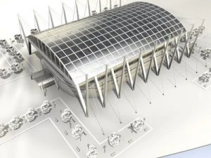 hockey stadium 3D Model