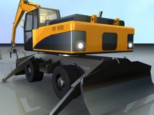 hydraulic excavators 2 3D Model