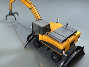 hydraulic excavators 2 3D Model