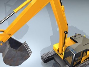 excavator 3D मॉडल