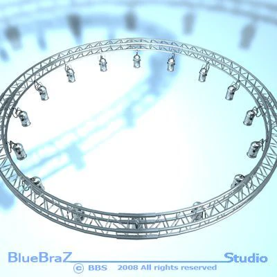 round truss with par 3D Model .c4d .max .obj .3ds .fbx .stl .blend