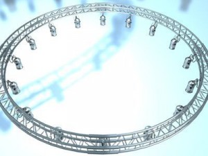 round truss with par 3D Model