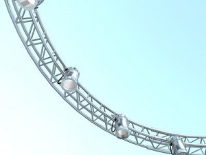 round truss with par 3D Model
