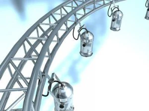 round truss with par 3D Model