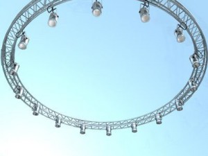 round truss with par 3D Model