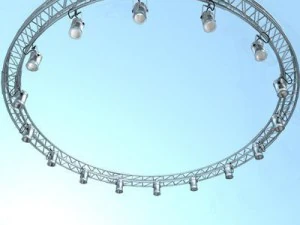 round truss with par 3D Model