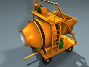 concrete mixer 3D Model