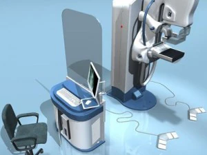 マンモグラフィー装置 3Dモデル