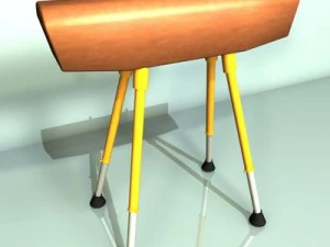 gymnastiek voltigepaard 3D Model