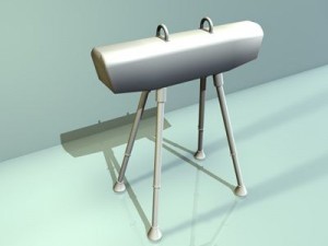 gymnastics pommel horse Modèle 3D